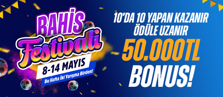 10'DA 10 BAHİS FESTİVALİ